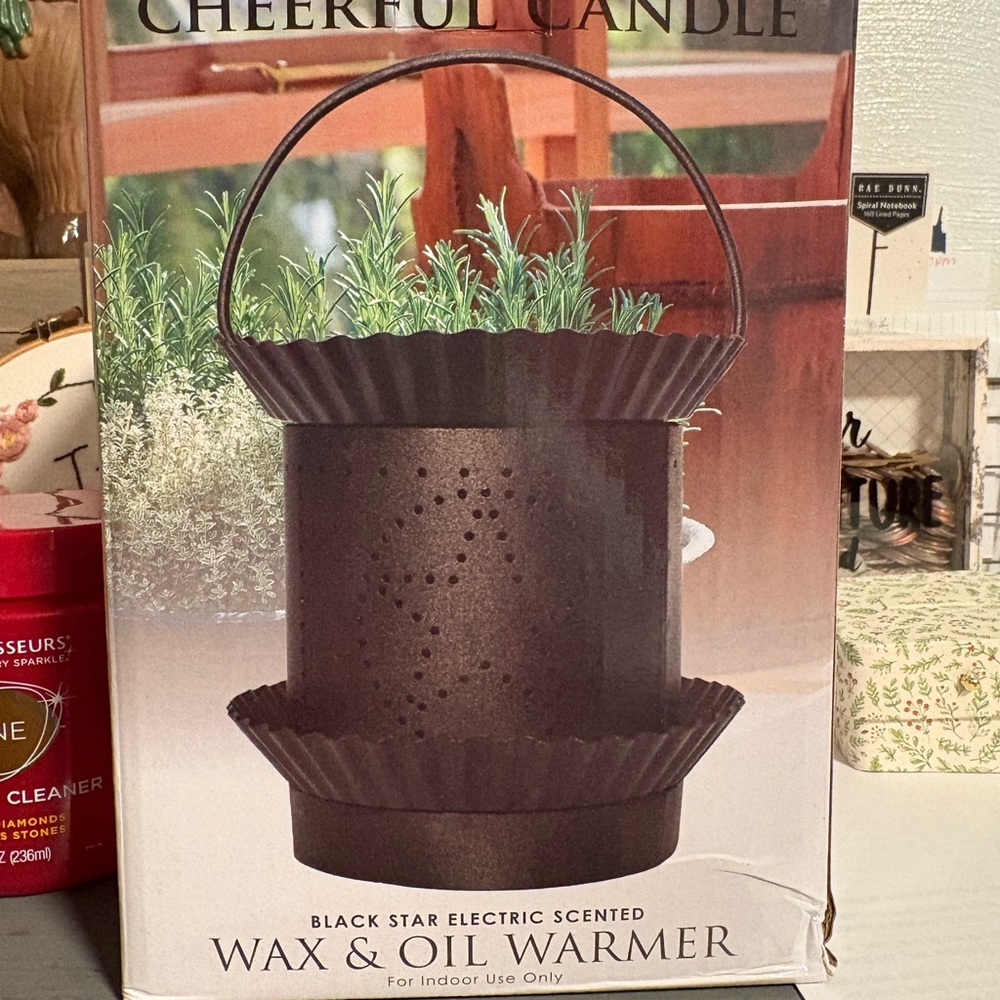 Cheerful Candle Black Star Wax & Oil Warmer